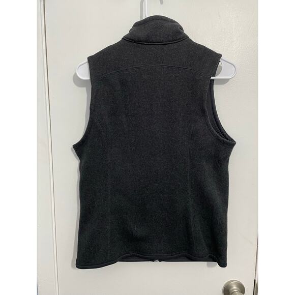 Patagonia Better Sweater Vest Womens Small Black Work Wear Logo - Picture 3 of 6